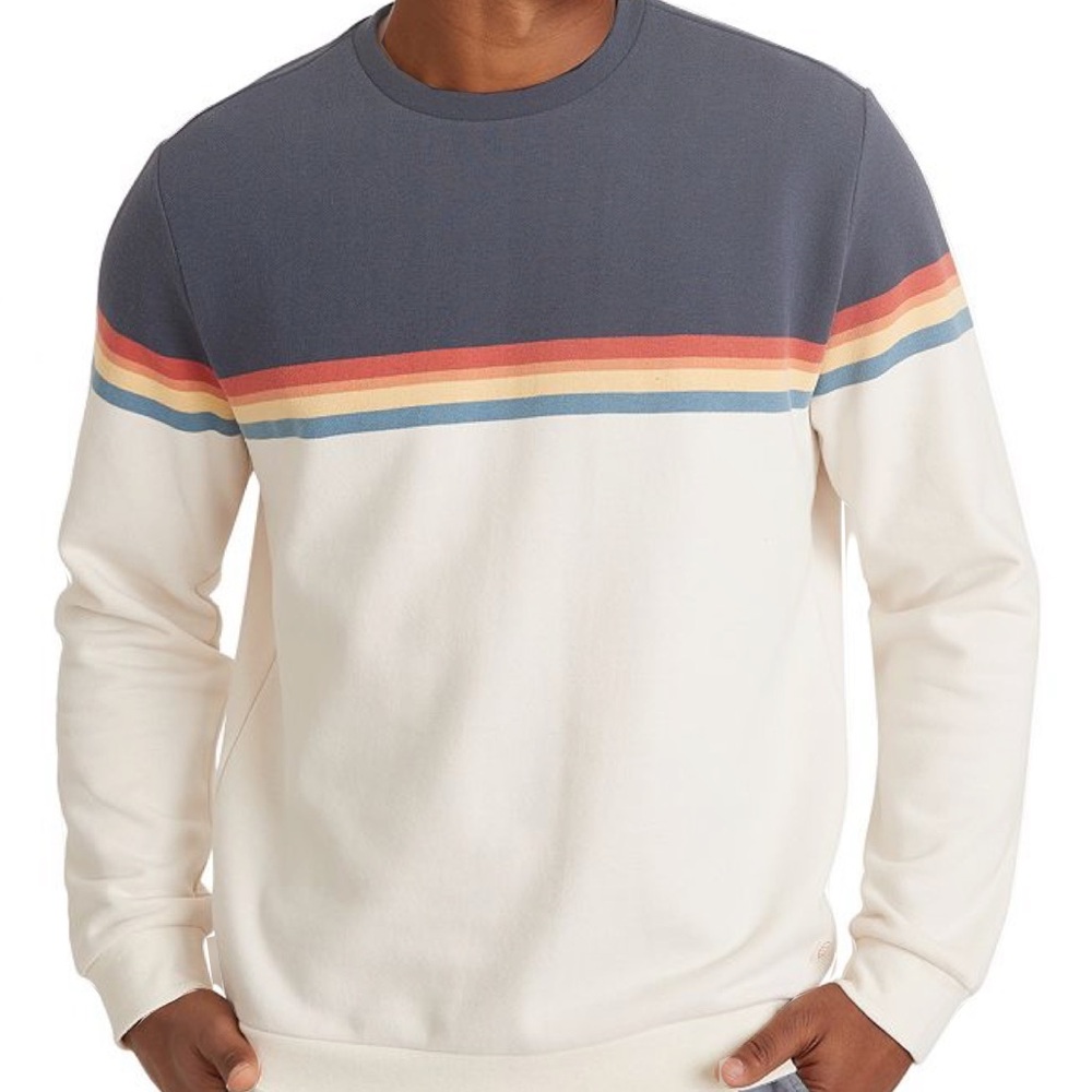 Marine Layer Sunset Stripe Sweatshirt